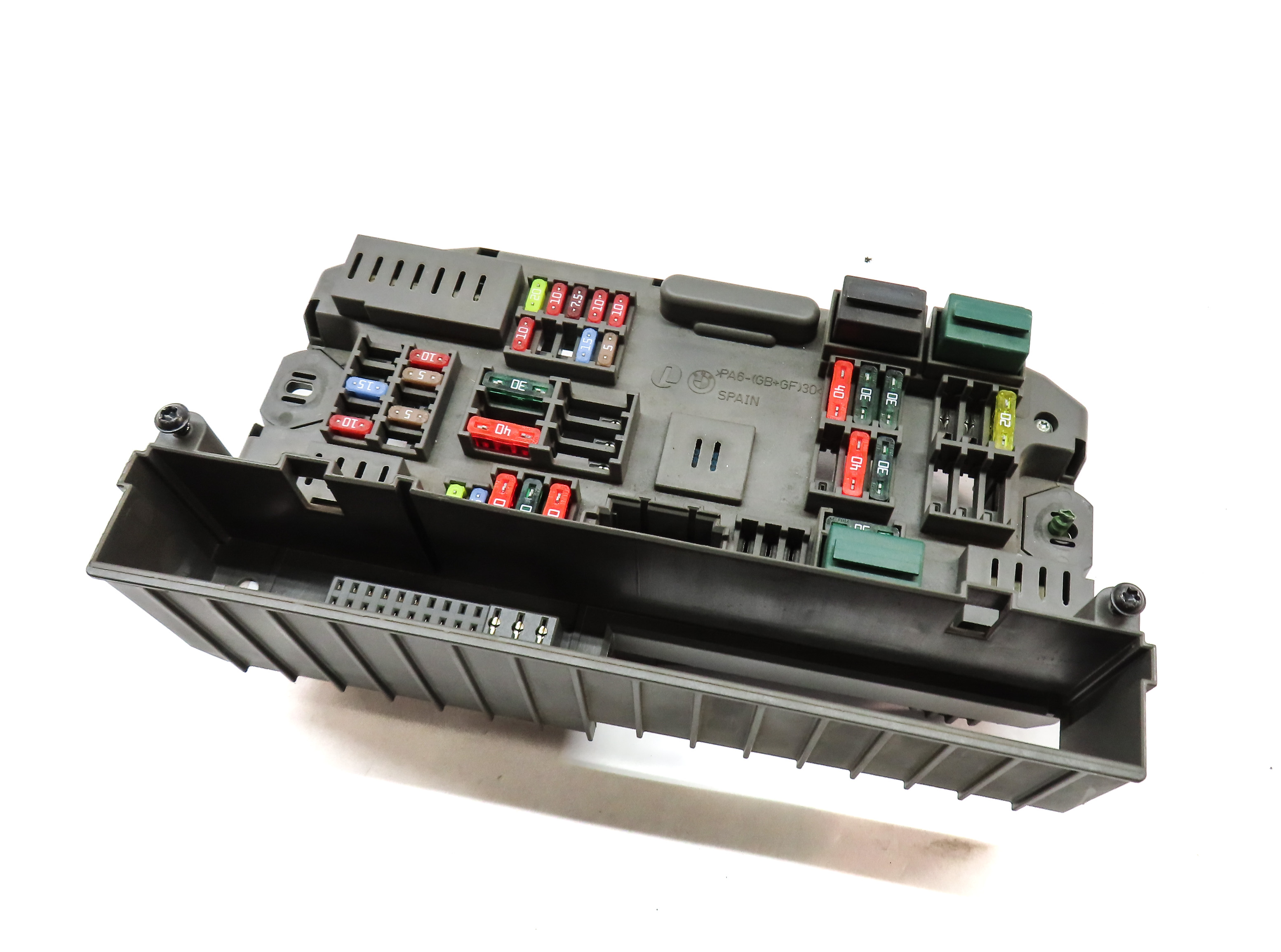 13 BMW X5 (E70) 3.0L TURBO (N55) ENGINE FRONT POWER DISTRIBUTION FUSE BOX PANEL — exact item pictured